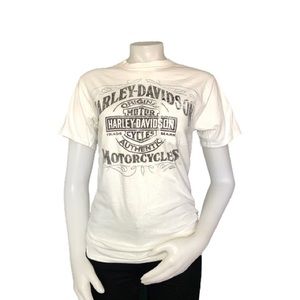 Bartels’ Harley Davidson White T-shirt